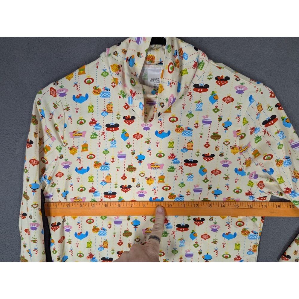 Disney Parks Holiday Turtleneck Mickey & Friends Christmas Ornament Print Sz SM - Picture 7 of 8